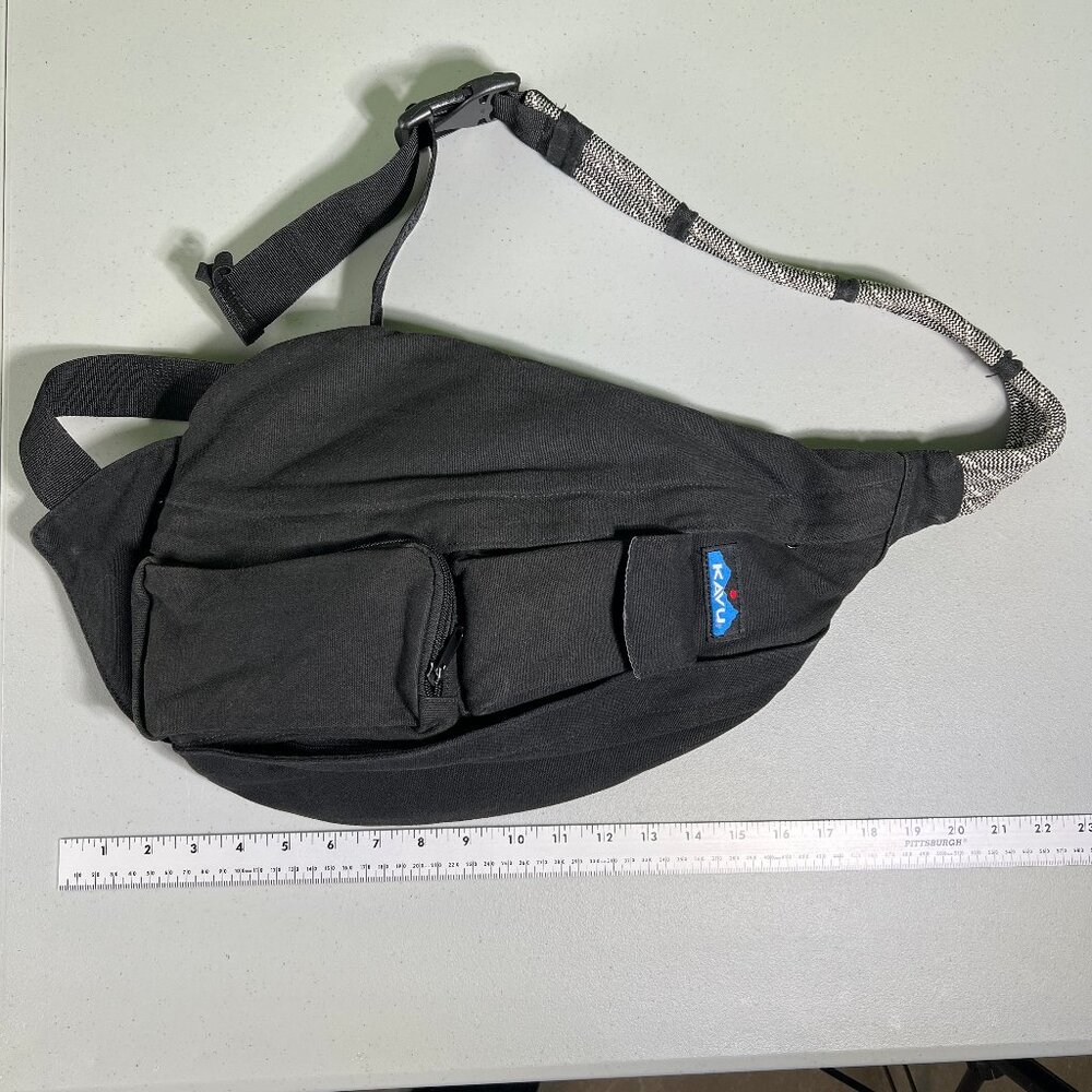 Kavu Black Sling Rope Bag - Backpack